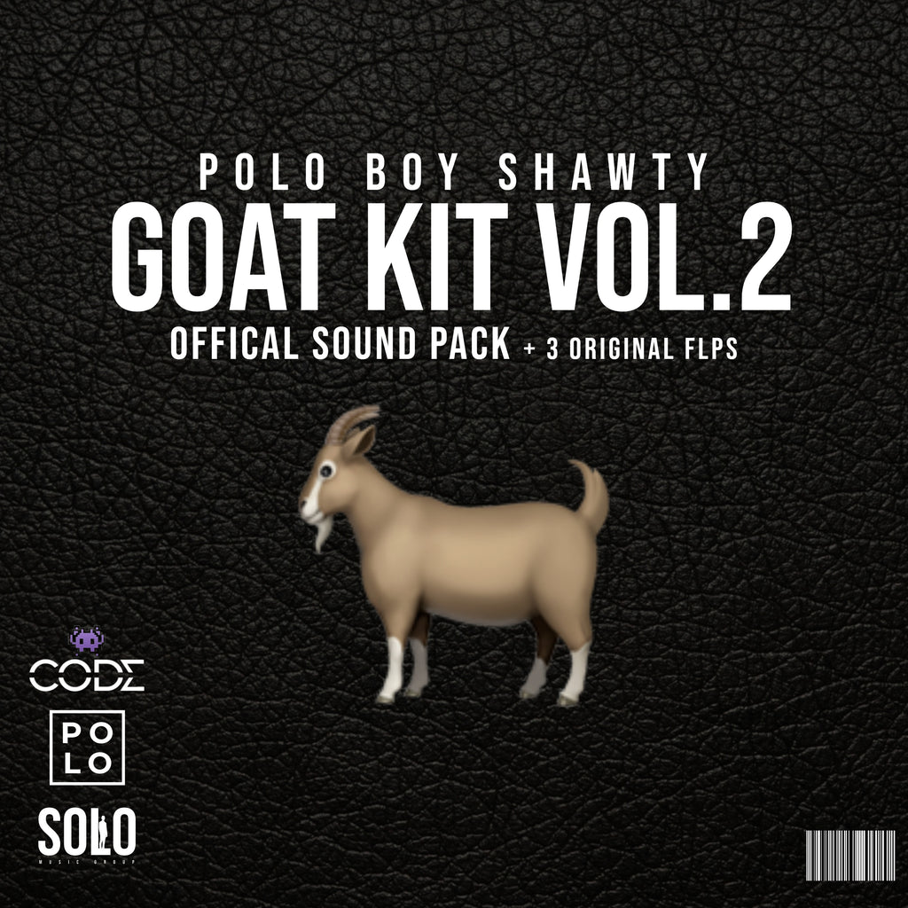 Goat Kit Vol.2 Drum Kit by Polo Boy Shawty – 400+ Sounds including 808s, FLPs, SFX, MIDI files, and more for FL Studio producers